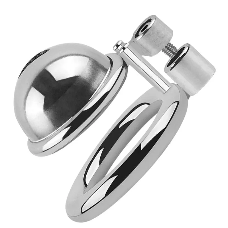 0250M  Keyless Chastity Lock Cage Discreet & Secure Steel  Male Chastity Device