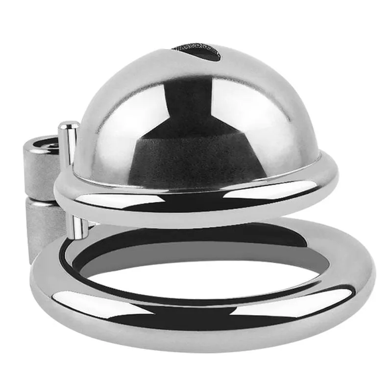 0250M  Keyless Chastity Lock Cage Discreet & Secure Steel  Male Chastity Device