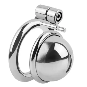 0250M  Keyless Chastity Lock Cage Discreet & Secure Steel  Male Chastity Device