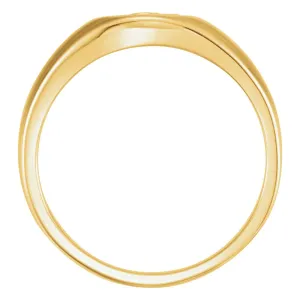 14k Yellow Gold THE RUGGED CROSS CHASTITY RING W/BOX, Size 11