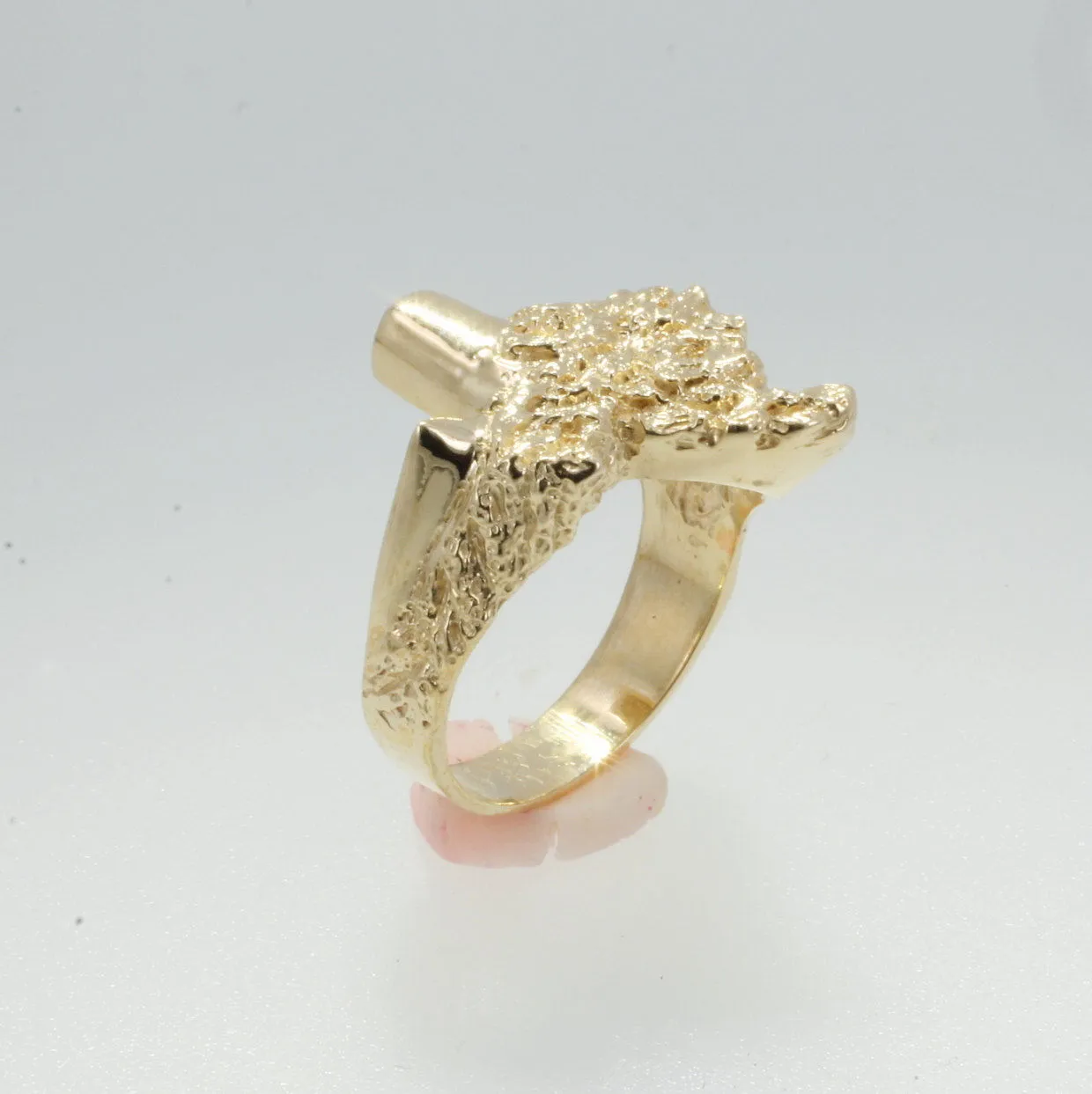 14kt Gold Mans Texas Ring
