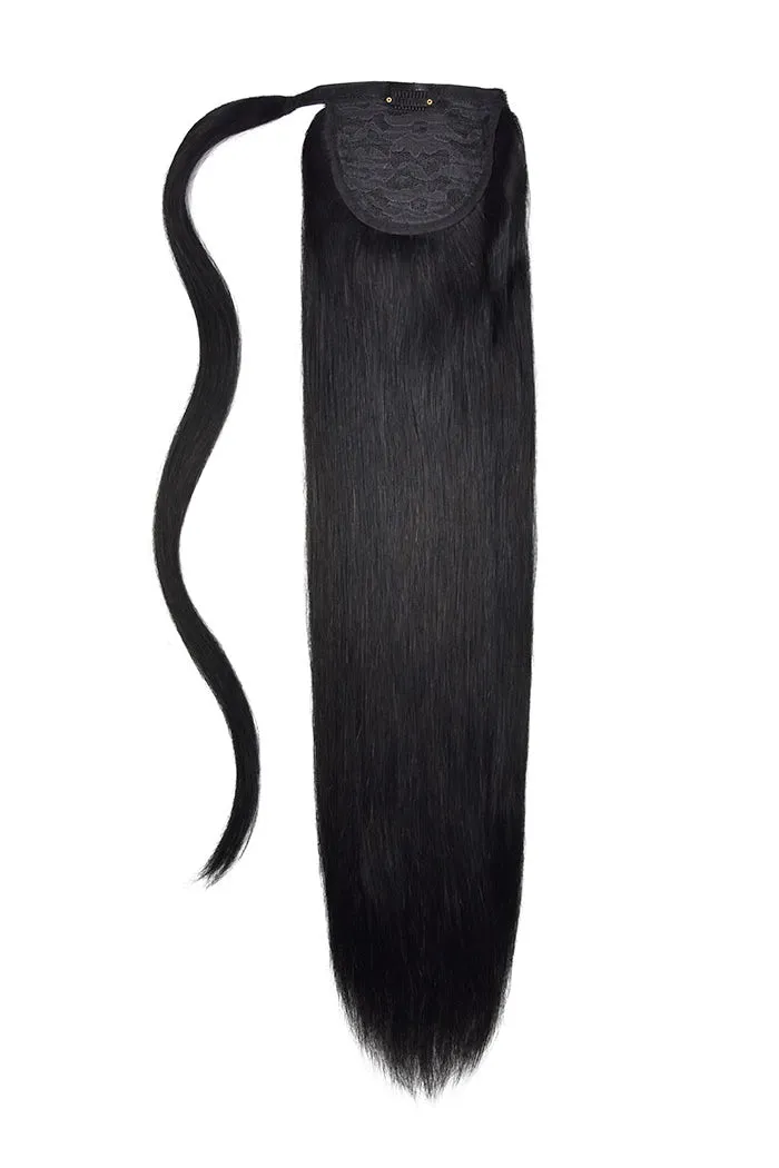 14" Mini Straight Up Wrap Around Ponytail Extension