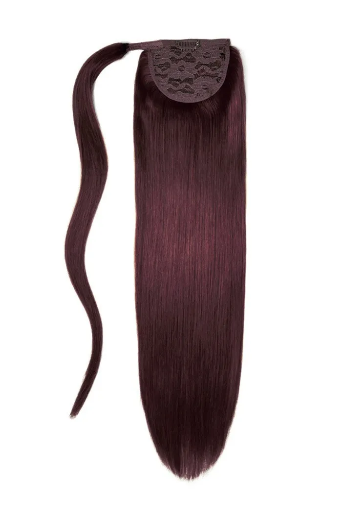 14" Mini Straight Up Wrap Around Ponytail Extension