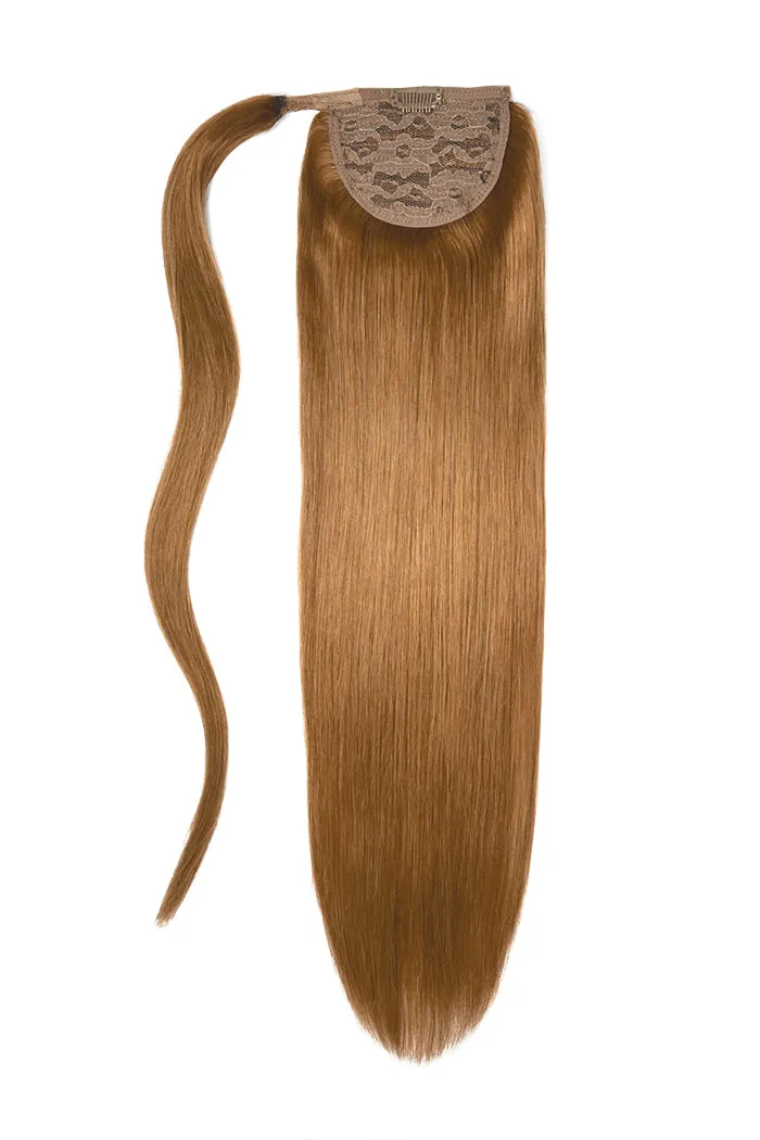 14" Mini Straight Up Wrap Around Ponytail Extension
