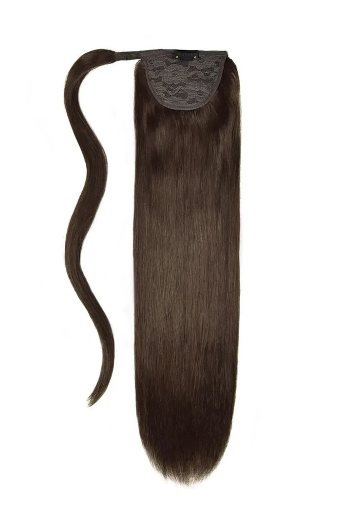 14" Mini Straight Up Wrap Around Ponytail Extension