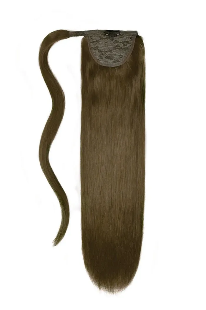 14" Mini Straight Up Wrap Around Ponytail Extension