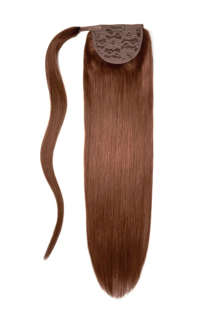 14" Mini Straight Up Wrap Around Ponytail Extension