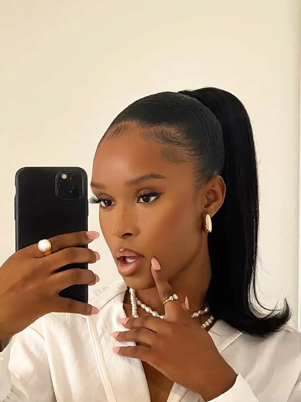 14" Mini Straight Up Wrap Around Ponytail Extension