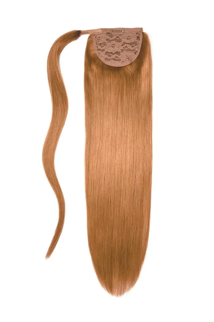 14" Mini Straight Up Wrap Around Ponytail Extension