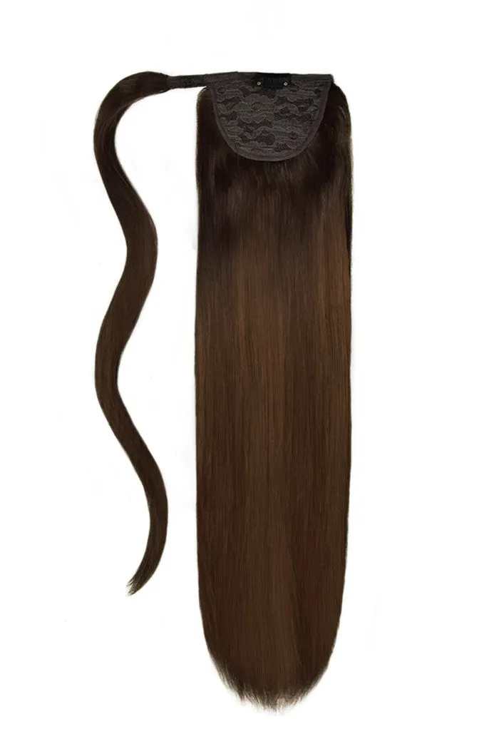 14" Mini Straight Up Wrap Around Ponytail Extension