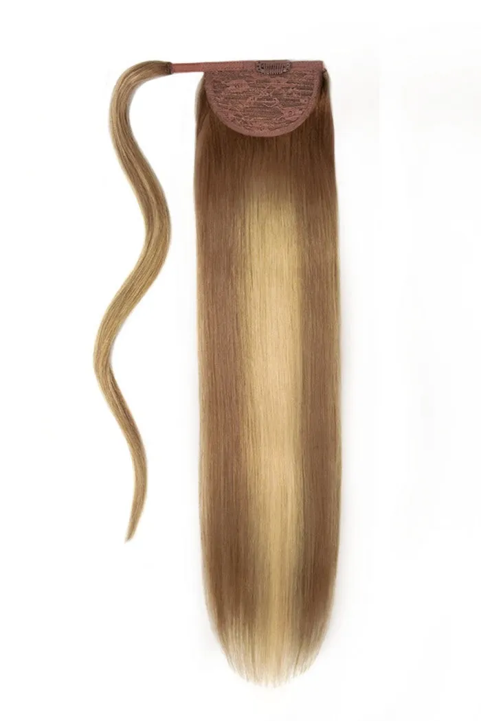 14" Mini Straight Up Wrap Around Ponytail Extension