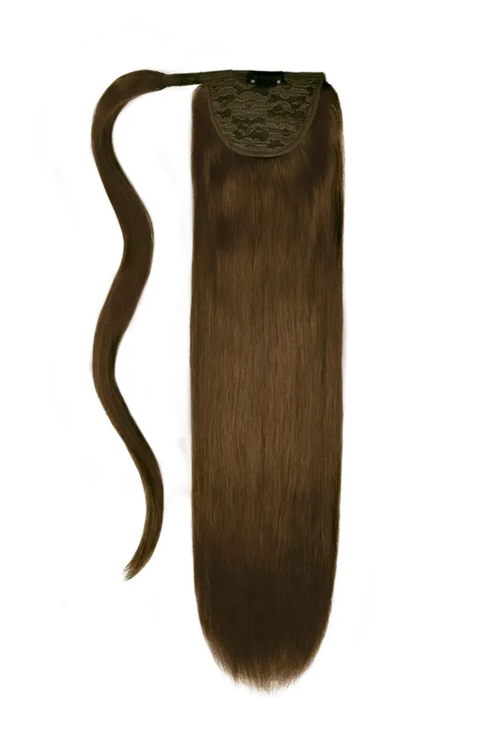 14" Mini Straight Up Wrap Around Ponytail Extension