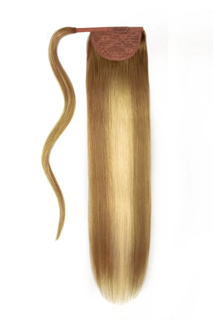 14" Mini Straight Up Wrap Around Ponytail Extension