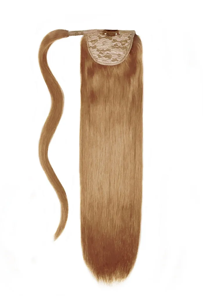 14" Mini Straight Up Wrap Around Ponytail Extension