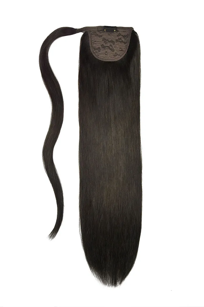 14" Mini Straight Up Wrap Around Ponytail Extension