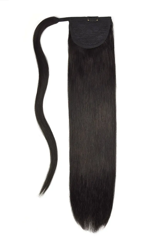 14" Mini Straight Up Wrap Around Ponytail Extension