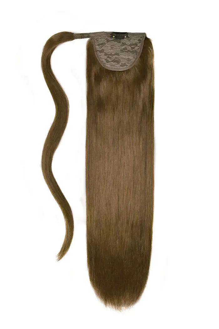 14" Mini Straight Up Wrap Around Ponytail Extension