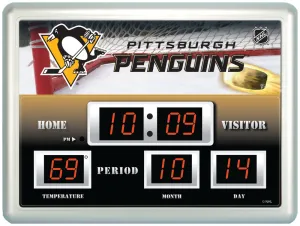 14"x19" ScoreBoard/Clock/Therm (NG)- Pittsburgh Penguins,0127916b