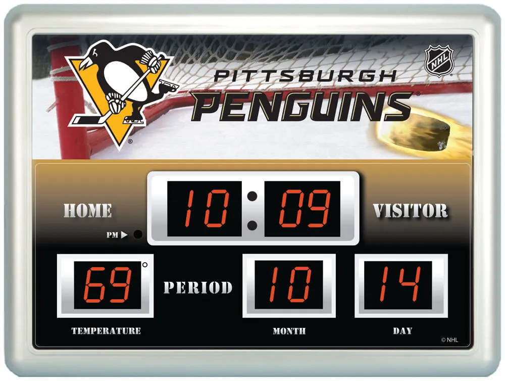 14"x19" ScoreBoard/Clock/Therm (NG)- Pittsburgh Penguins,0127916b