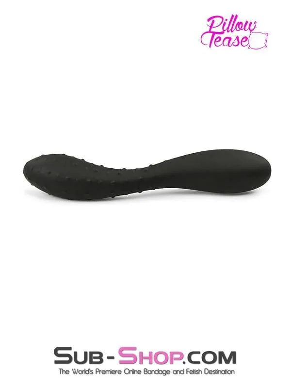 1807M     Smooth & Nubby Silicone Double Ended Dildo