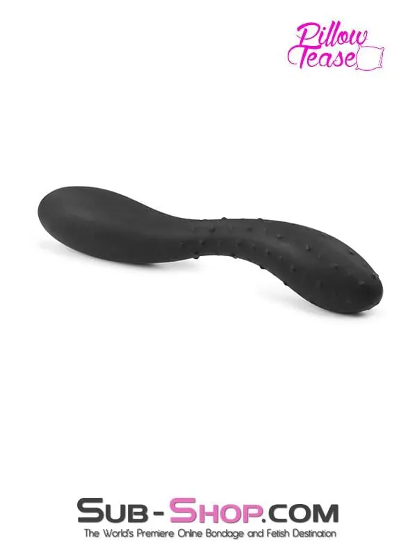 1807M     Smooth & Nubby Silicone Double Ended Dildo
