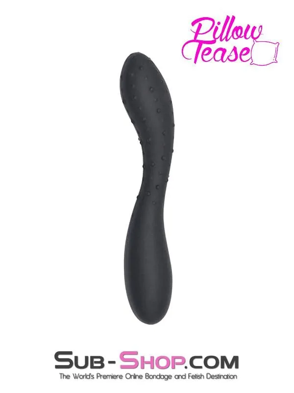 1807M     Smooth & Nubby Silicone Double Ended Dildo
