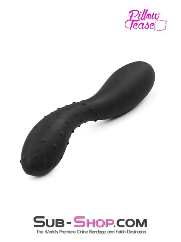 1807M     Smooth & Nubby Silicone Double Ended Dildo