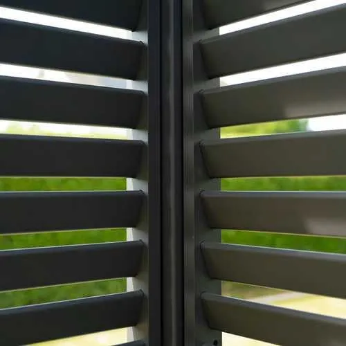 1m Aluminium Side Wall - Grey