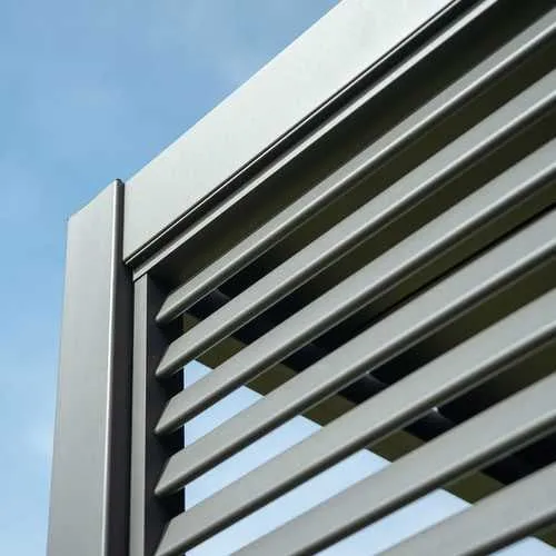 1m Aluminium Side Wall - Grey