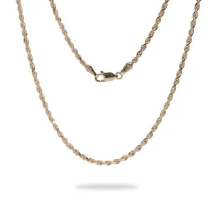 2.5mm Rope Chain in Gold