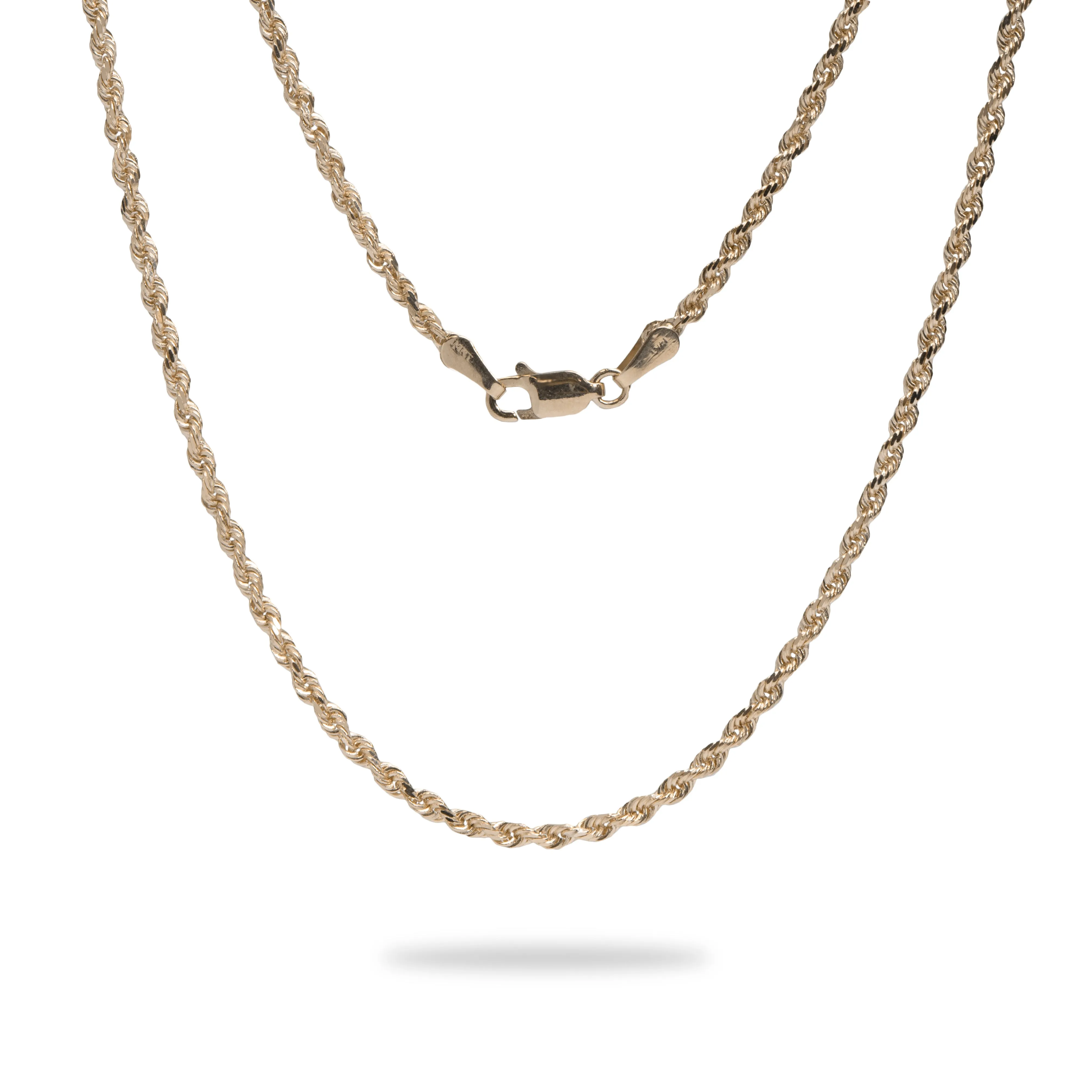 2.5mm Rope Chain in Gold
