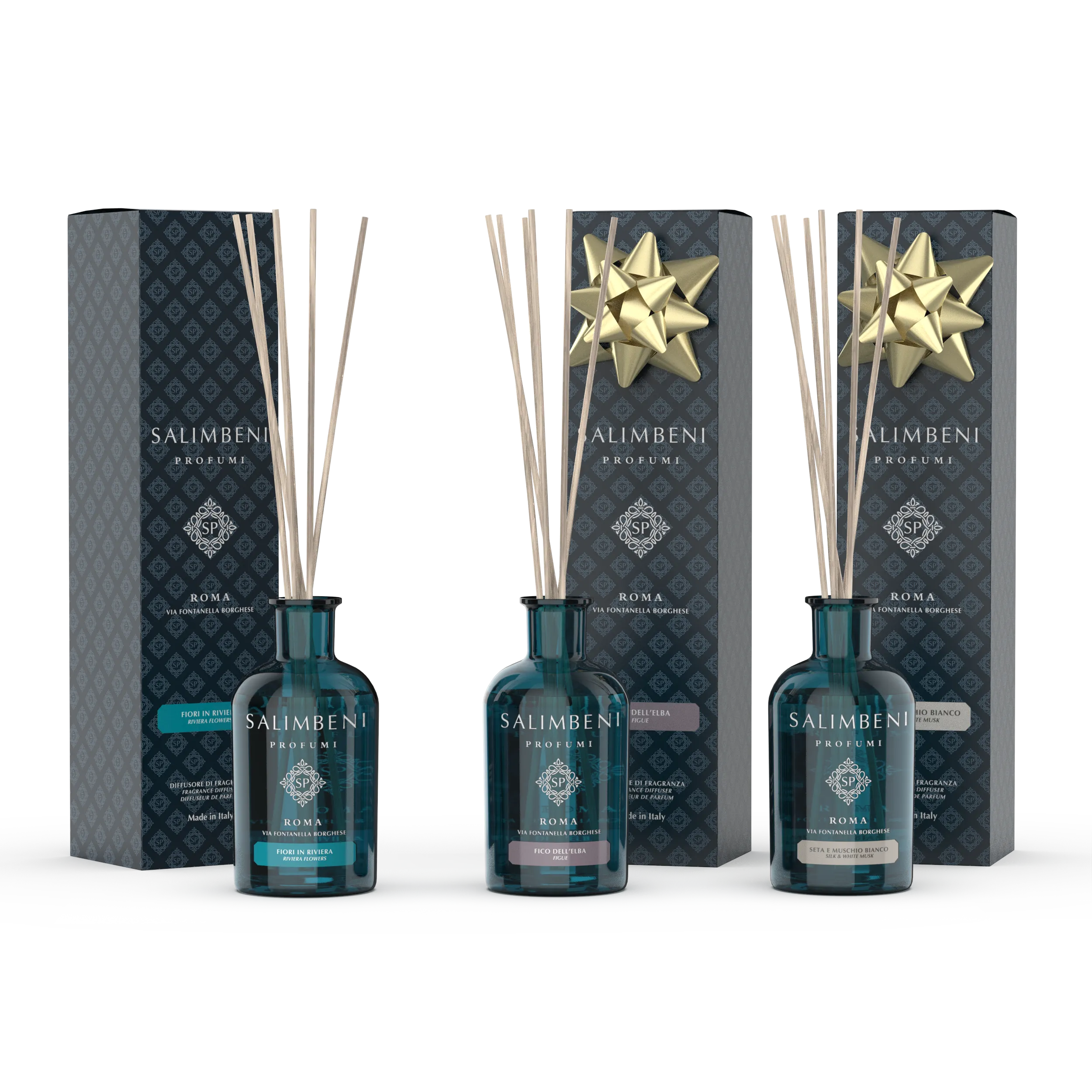 3 Fragranze d'Ambiente 100 ml (Fiori In Riviera   Fico dell'Elba in PROVA OMAGGIO   Seta e Muschio Bianco in PROVA OMAGGIO)