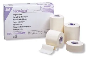 3M Medical Tape Microfoam Elastic Foam 2"X 5-1/2 Yds NonSterile (1528-2, Case)