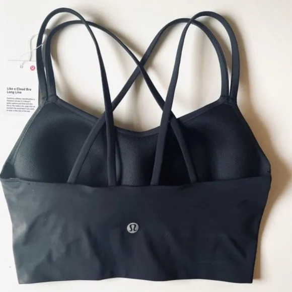 4 NWT Lululemon Like a Cloud Longline Bra B/C cup- Black