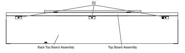 4 X 16 MFZN2B3 bolts to secure Clavinova top cover