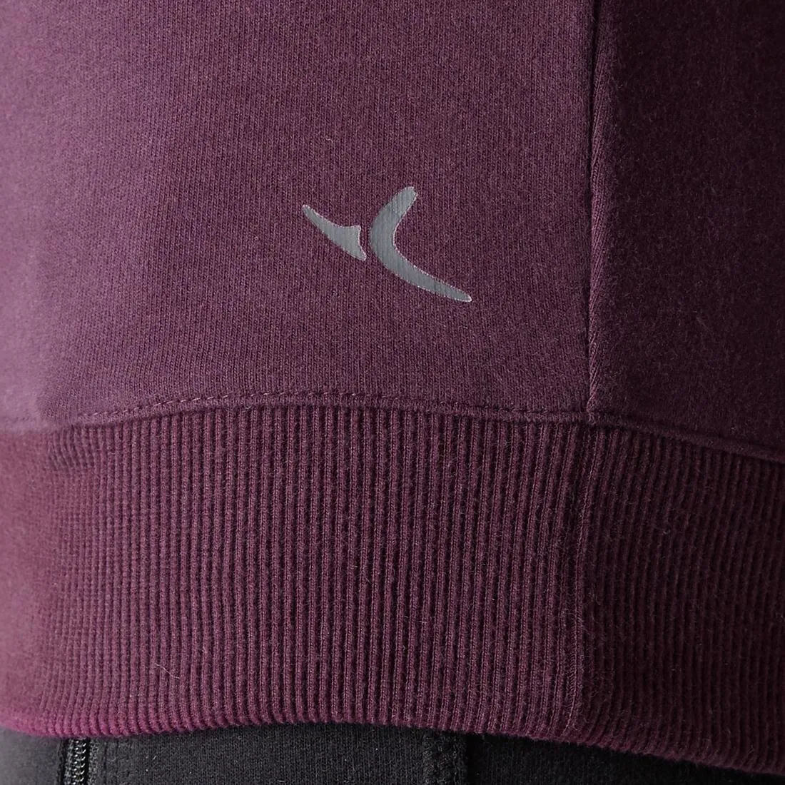 500 Women's Gym Stretching Sweatshirt - Mottled Purple