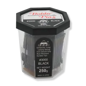 555 Bobby Pins No.3000 2" Black 51mm