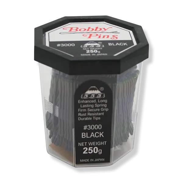 555 Bobby Pins No.3000 2" Black 51mm