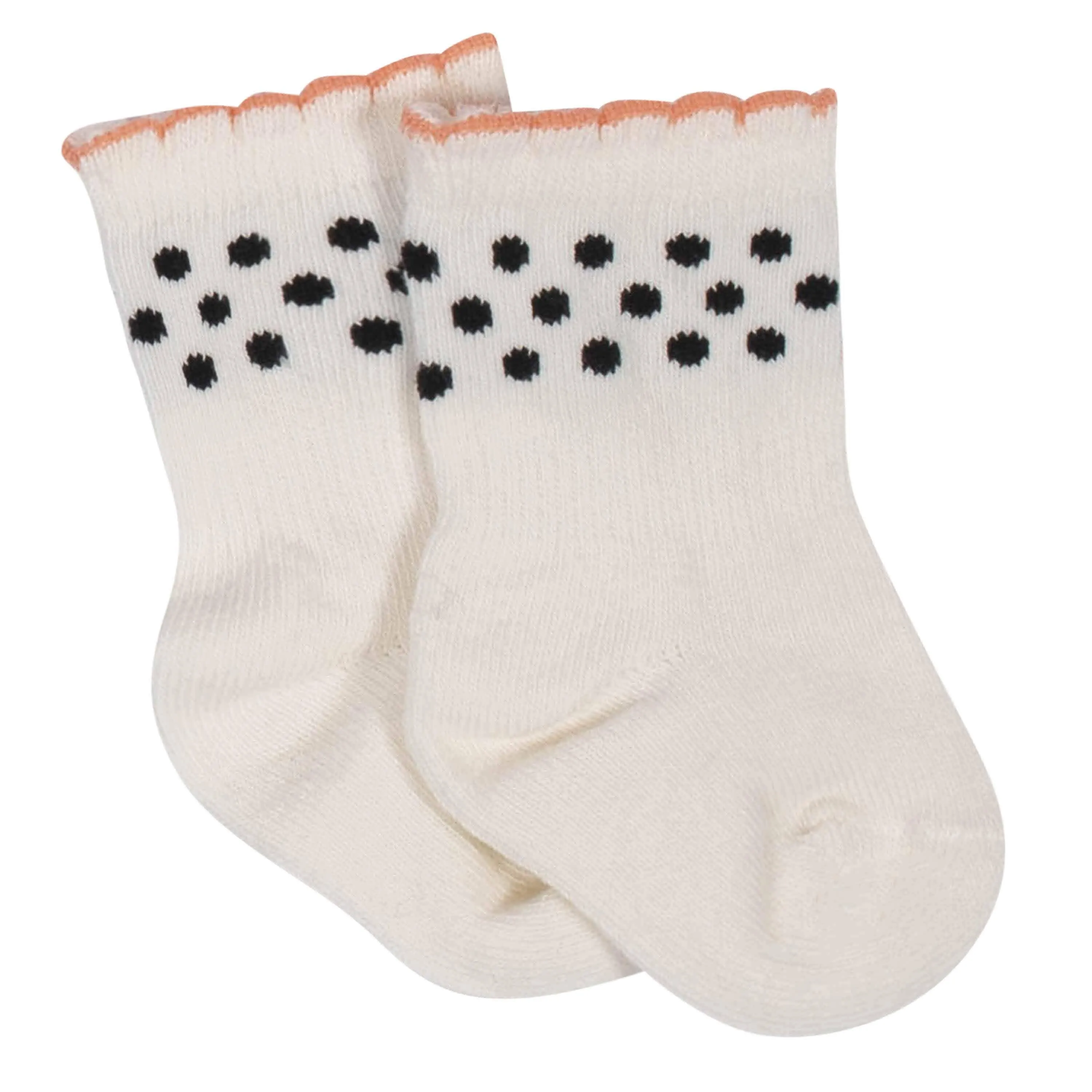 6-Pack Baby Girls Comfy Stretch Flower Pot Wiggle Proof® Socks
