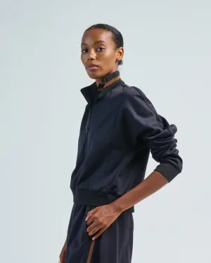 active knit cropped sweatshirt