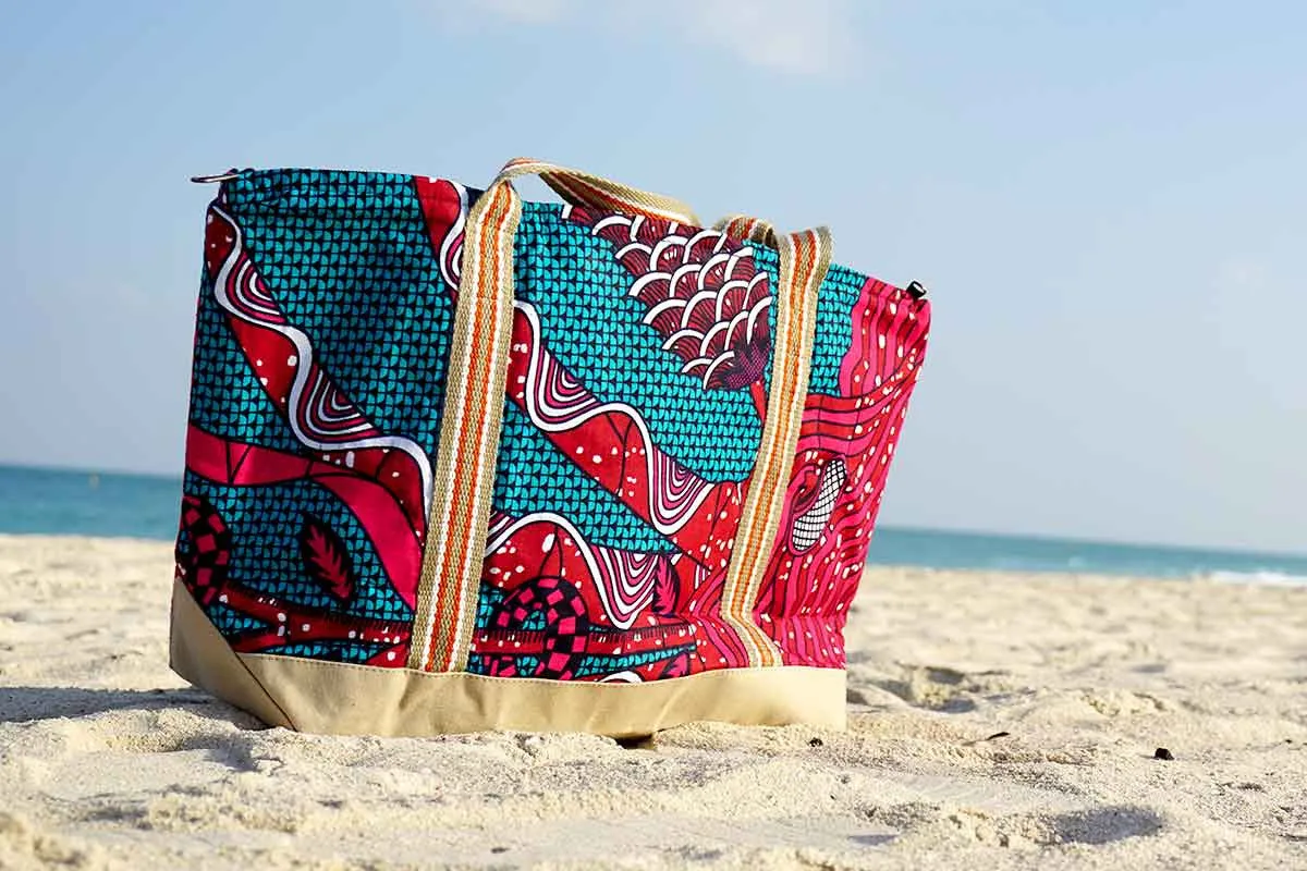 African Floral Tote Bag