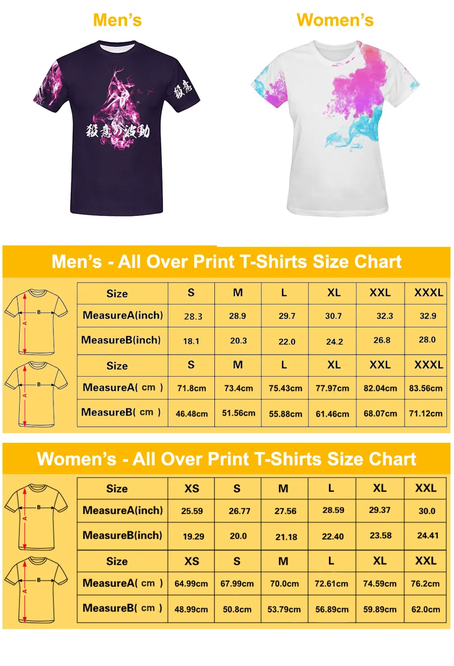 Akuma's "殺意の波動" (Satsui no Hado) All Over Print T-Shirt V1 - Mens