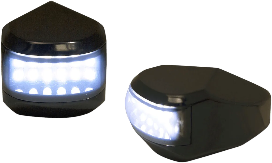 Alloy Art MRL-4R LED Driving Signal Lights - Raw Smoke - White Lens