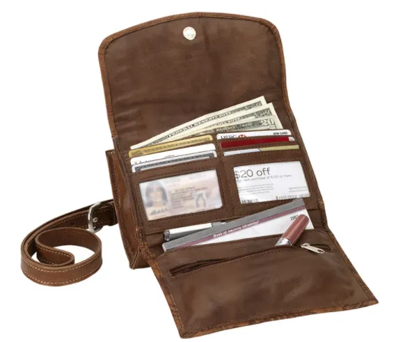 American West Handbag Hitchin' Post Collection: Leather Texas Two-Step Crossbody