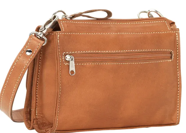 American West Handbag Hitchin' Post Collection: Leather Texas Two-Step Crossbody