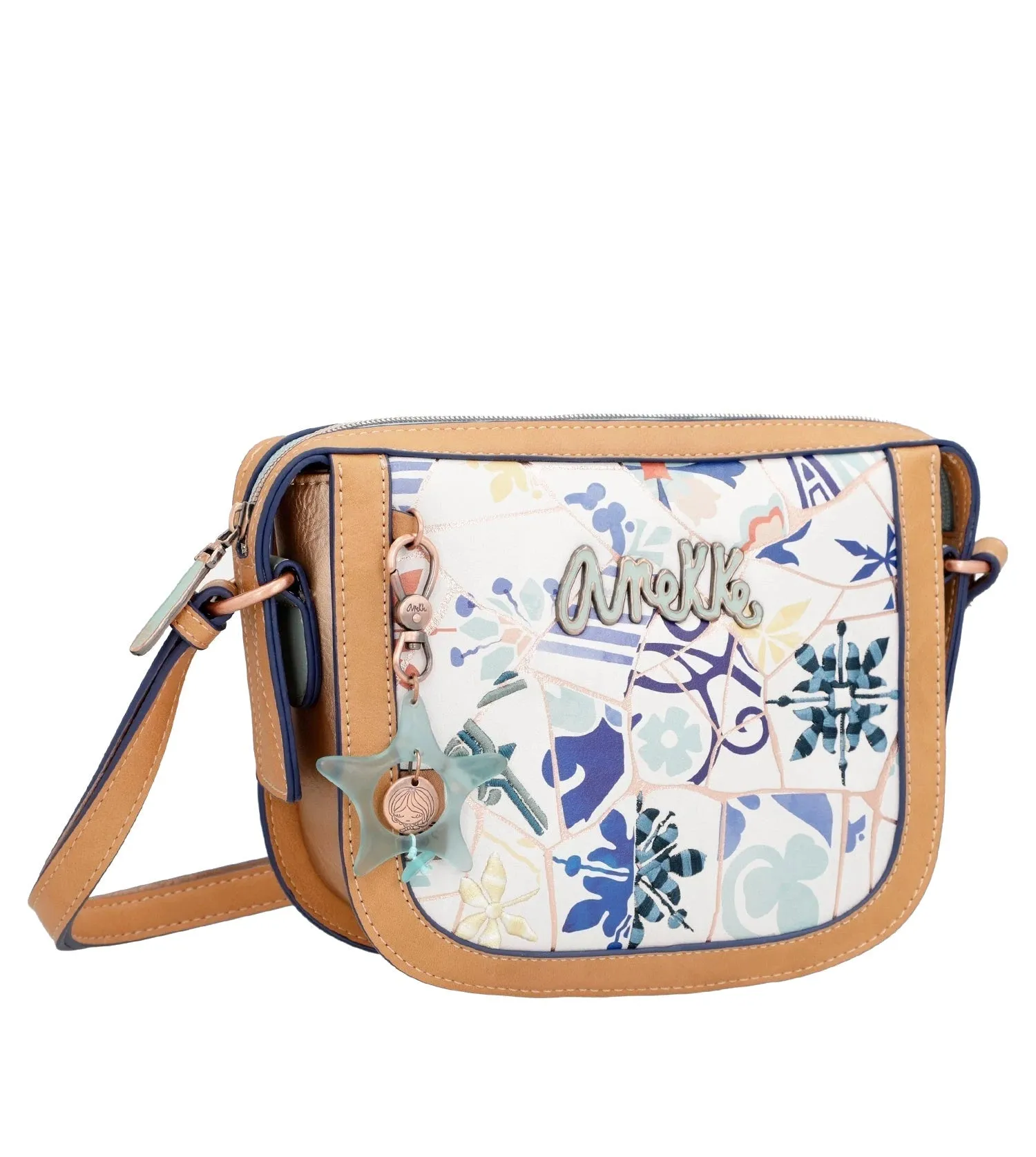 Anekke Mediterranean Tile Crossbody Handbag