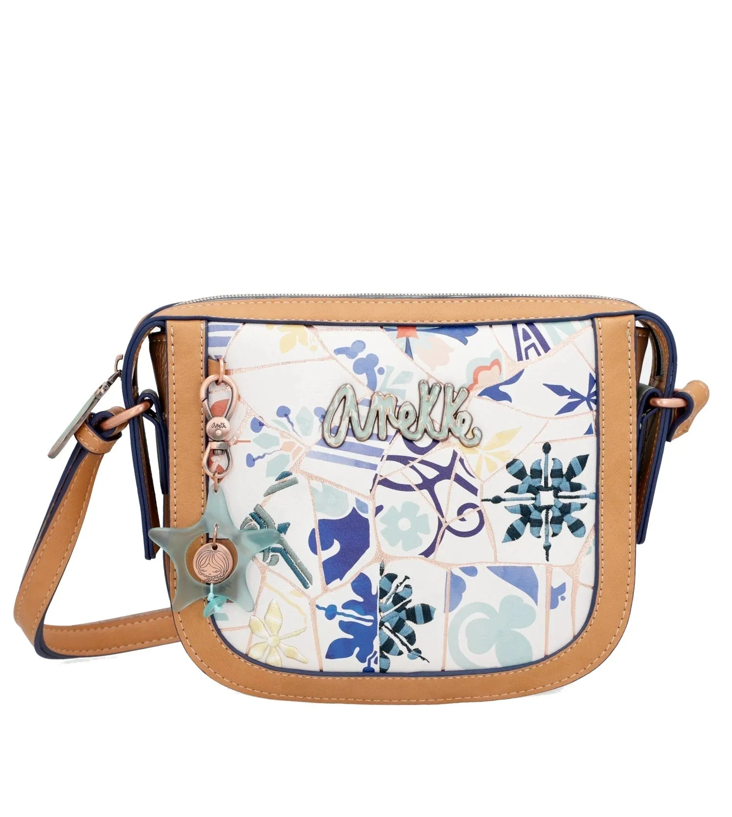 Anekke Mediterranean Tile Crossbody Handbag