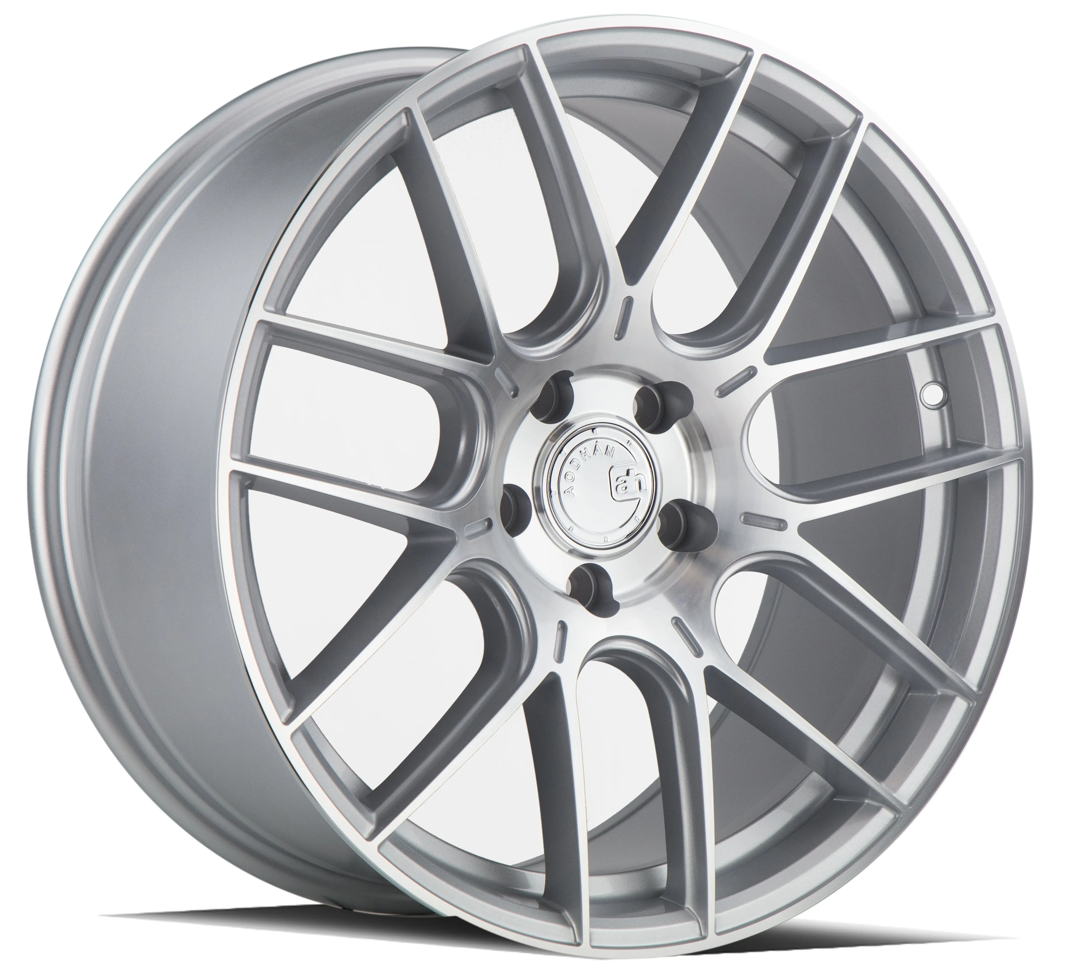 Aodhan AH-X 18x8.5 5x114.3  35 Gloss Silver Machined Face