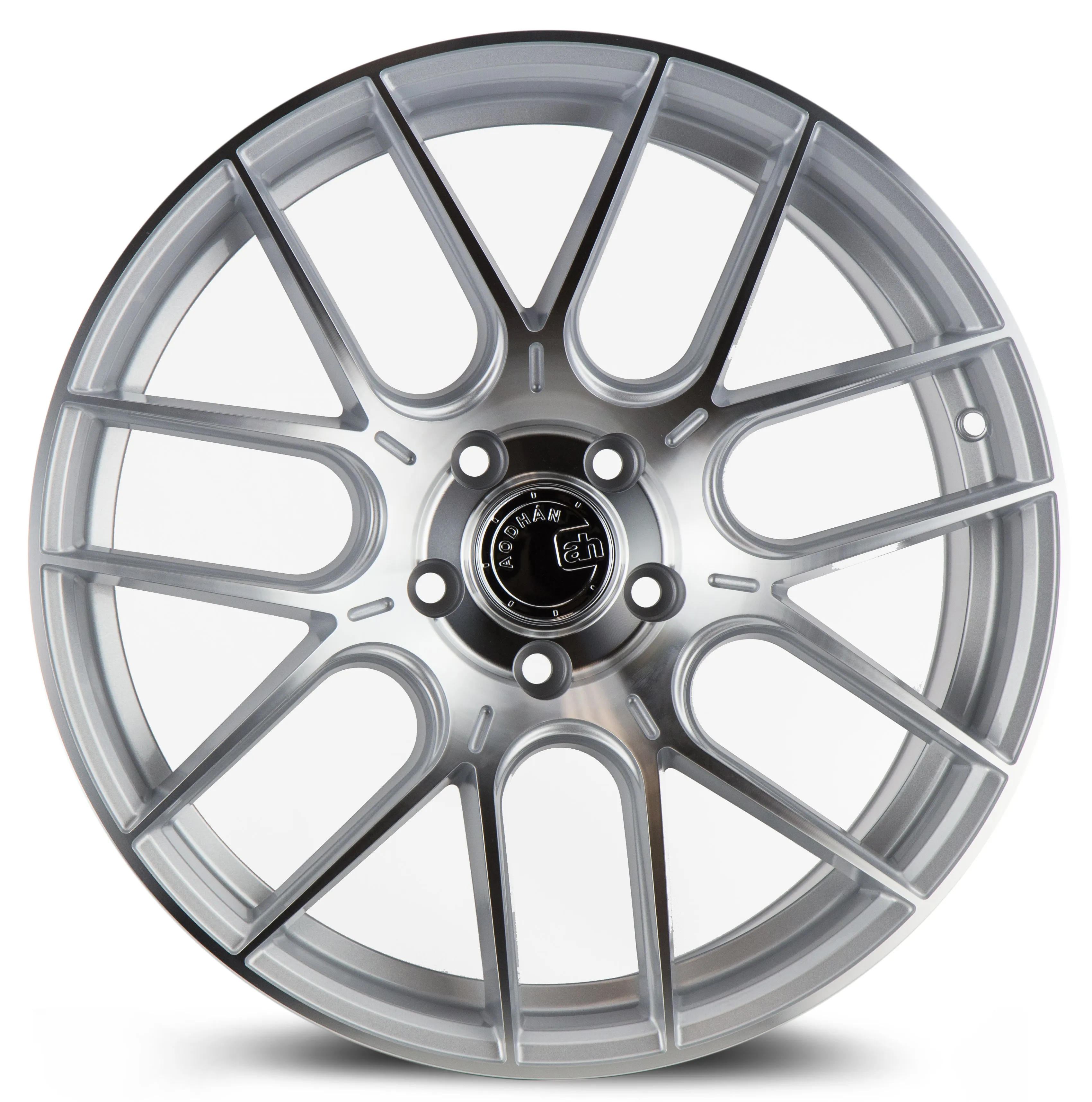 Aodhan AH-X 18x8.5 5x114.3  35 Gloss Silver Machined Face