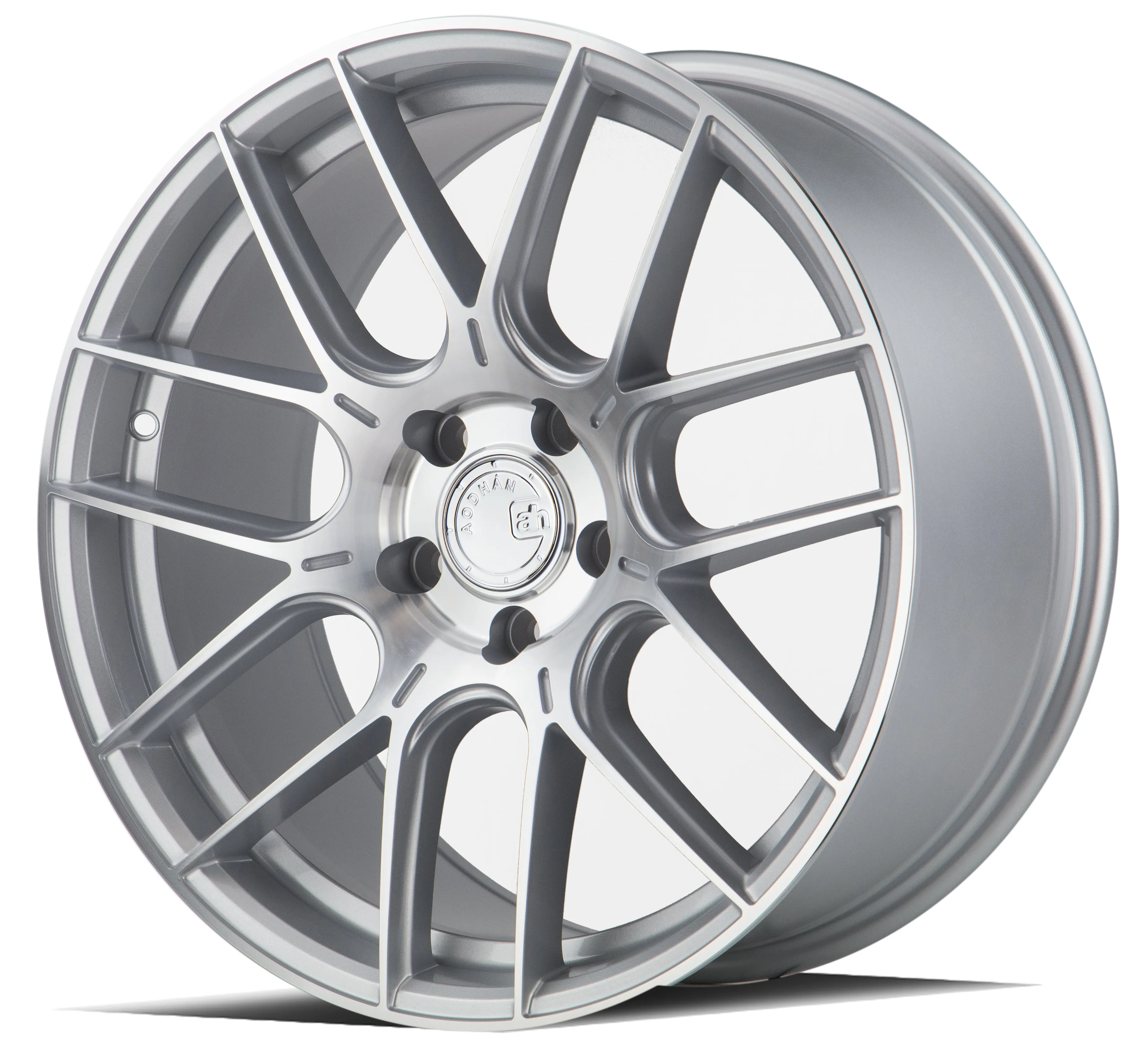 Aodhan AH-X 18x8.5 5x114.3  35 Gloss Silver Machined Face
